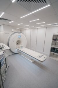 Medical computed tomography equipment in clinic device for research concept medicine and health