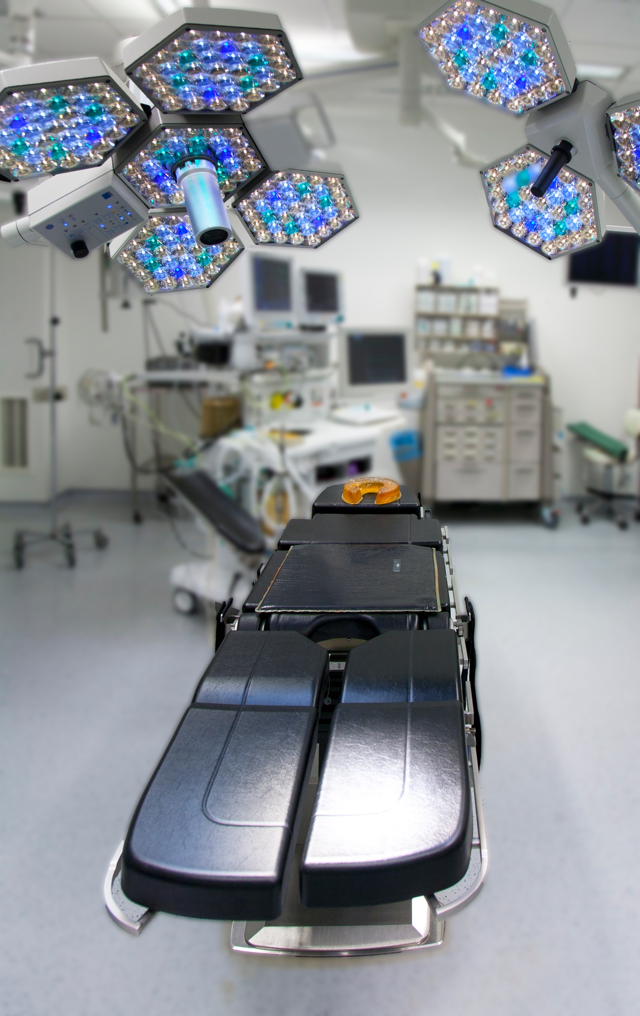 Modern well equipped operating theatre in a new hospital.